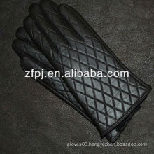 Cute girls winter black best leather painting company logos gloves